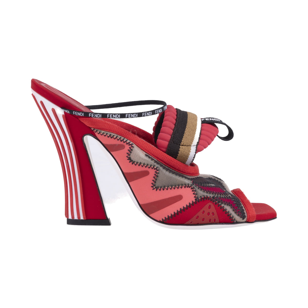 Fendi colorblock slingback topuklu — görünüm 1
