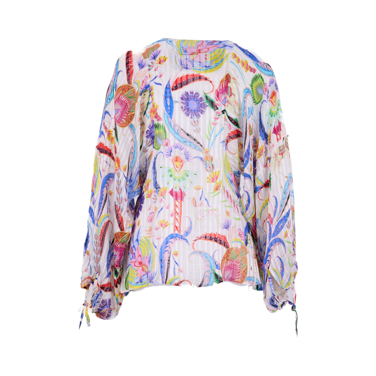 Etro ipek baskılı bluz — arka