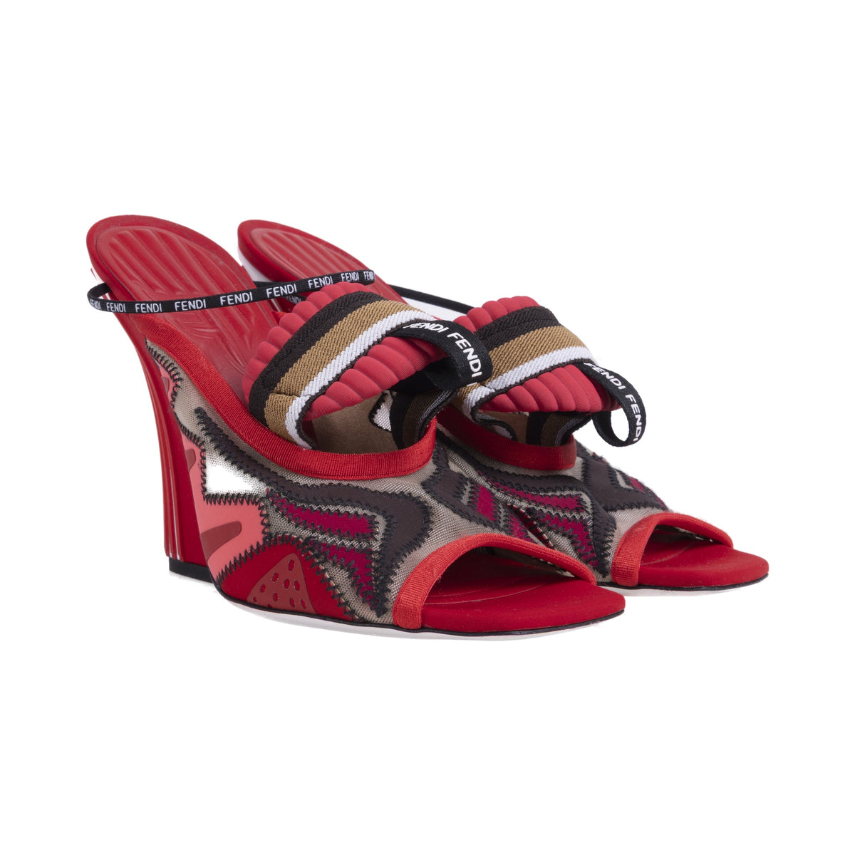 Fendi colorblock slingback topuklu — görünüm 2