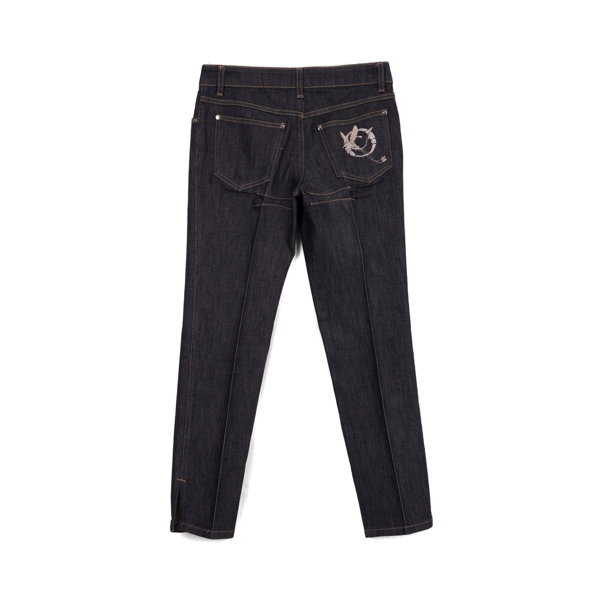 Alexander McQueen düz paça jean — arka
