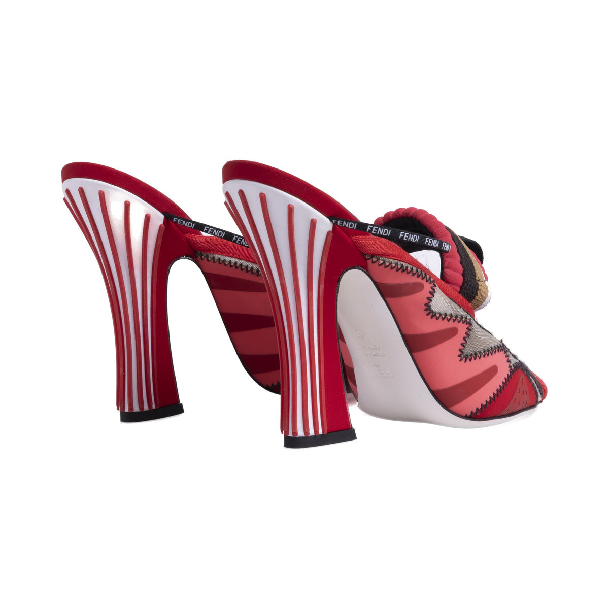 Fendi colorblock slingback topuklu — görünüm 3